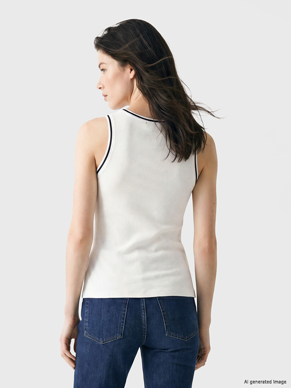 Crew Neck Women's Tank Top-2