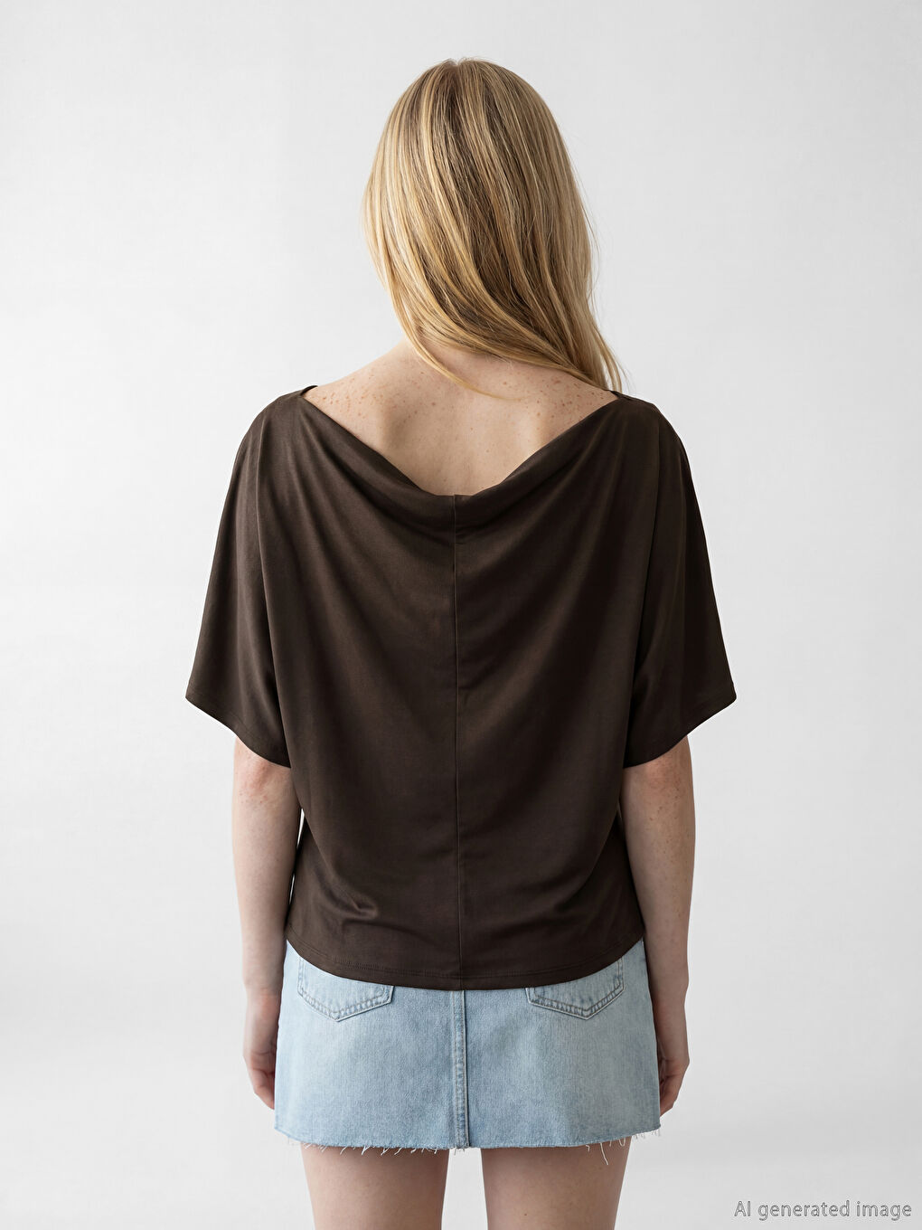 Ženska bluza sa naboranim dekolteom-3