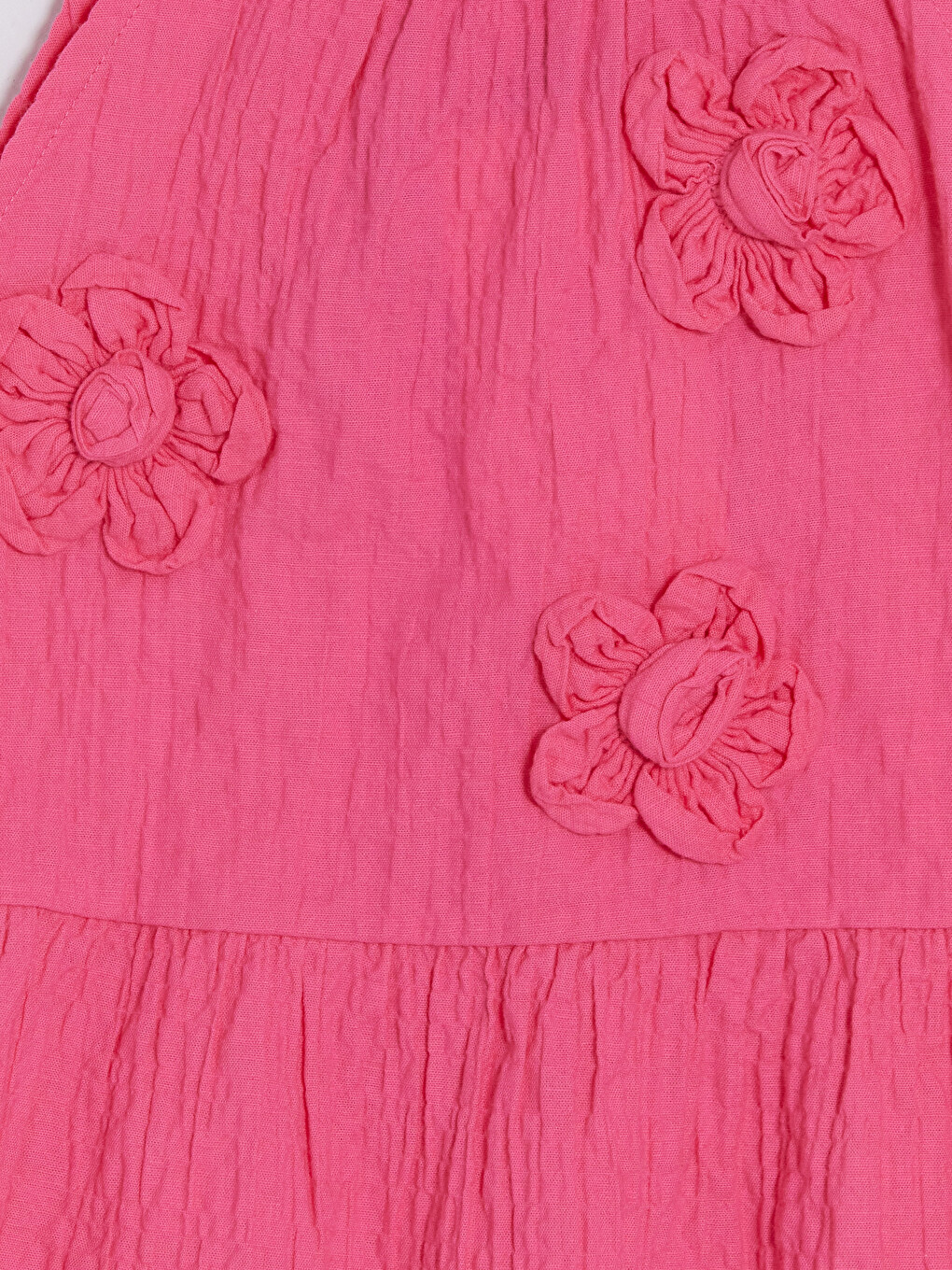 Pembe Çiçek Aplikeli Kız Çocuk Takım-2