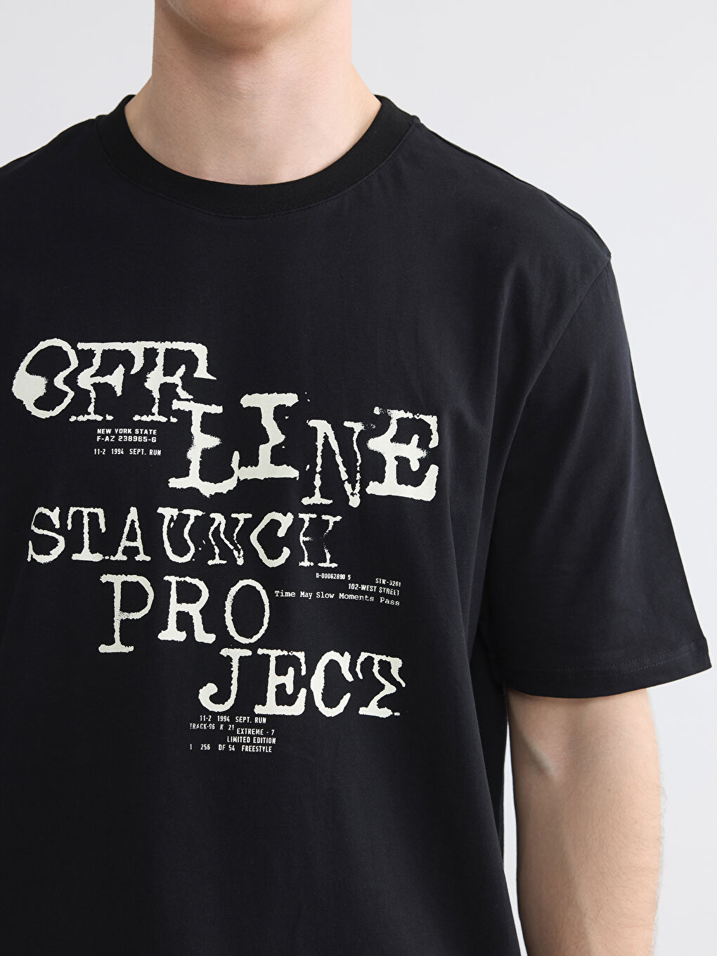 تي شيرت اسود رجال-2