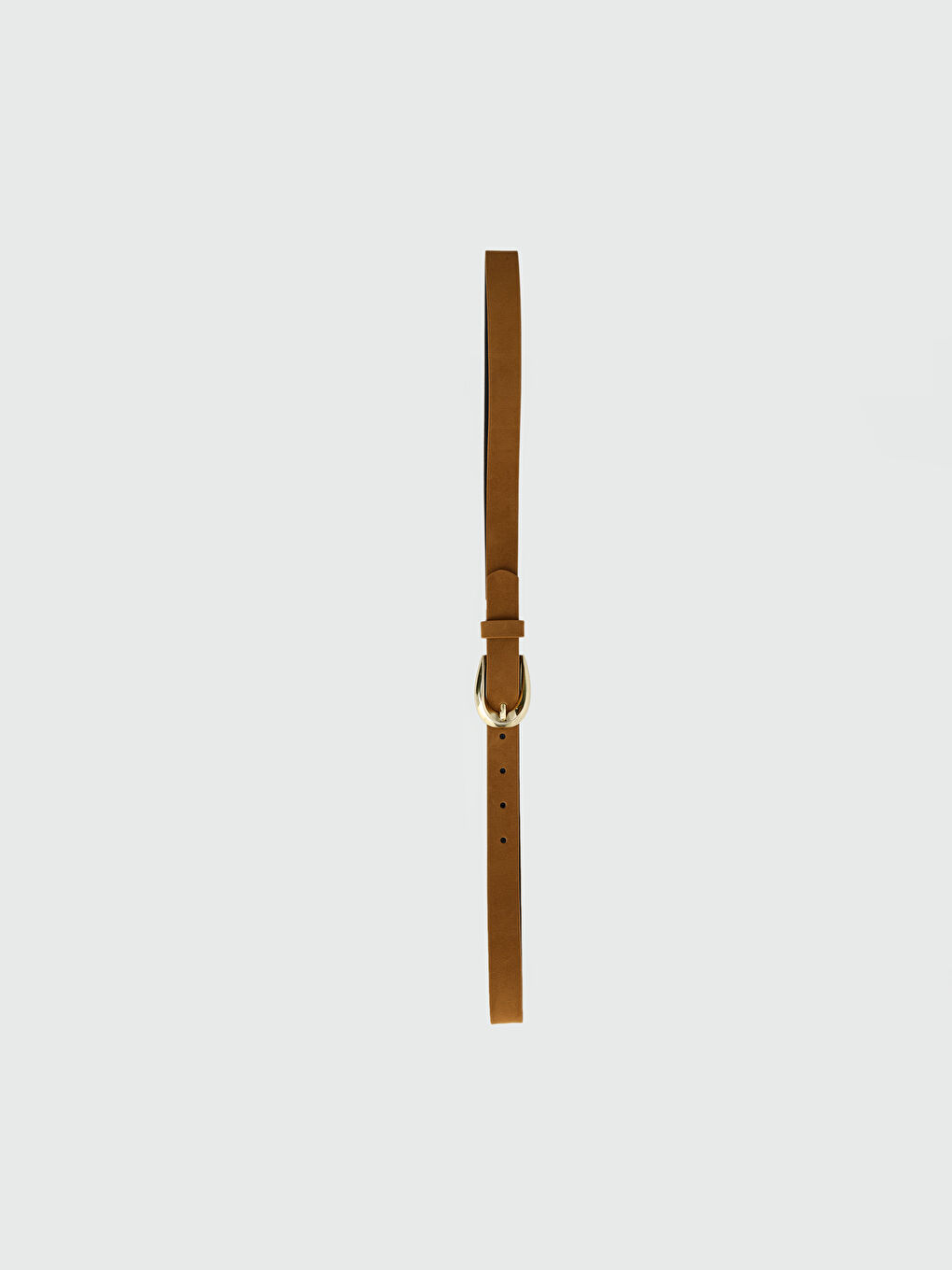 Kahverengi Süet Görünümlü Kadın Kemer-1