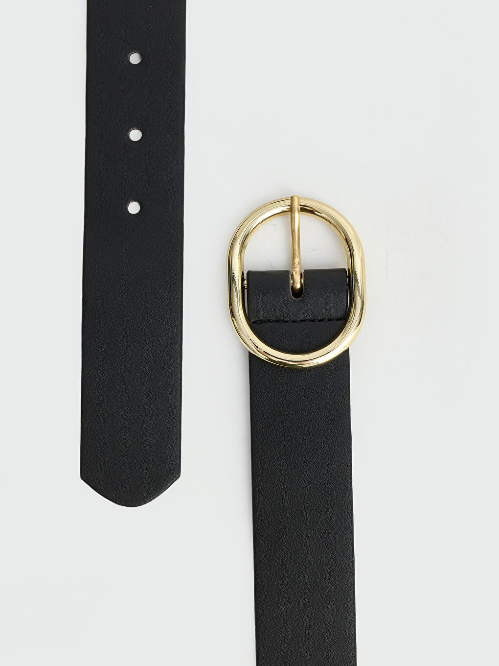 Siyah Metal Tokalı Suni Deri Kadın Kemer-2