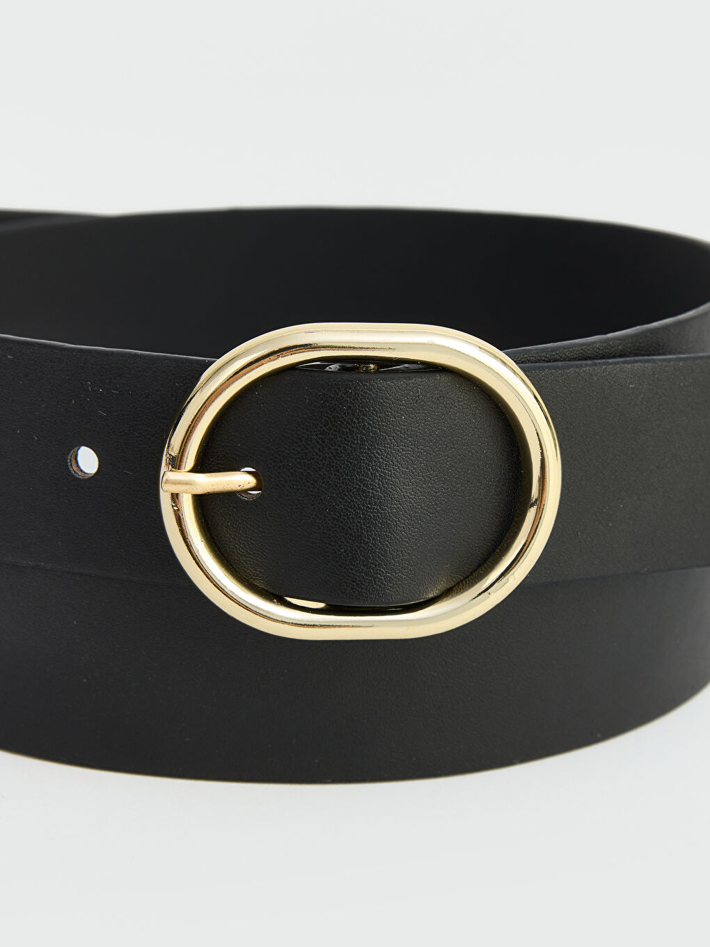 Siyah Metal Tokalı Suni Deri Kadın Kemer-3