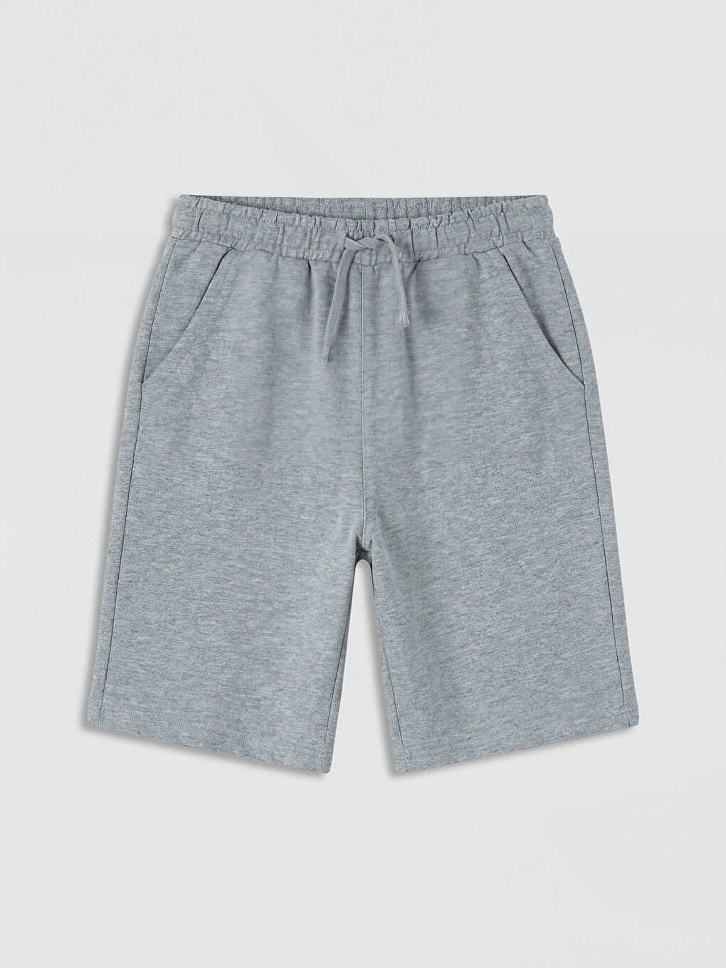 Gri Beli Lastikli Erkek Çocuk Şort