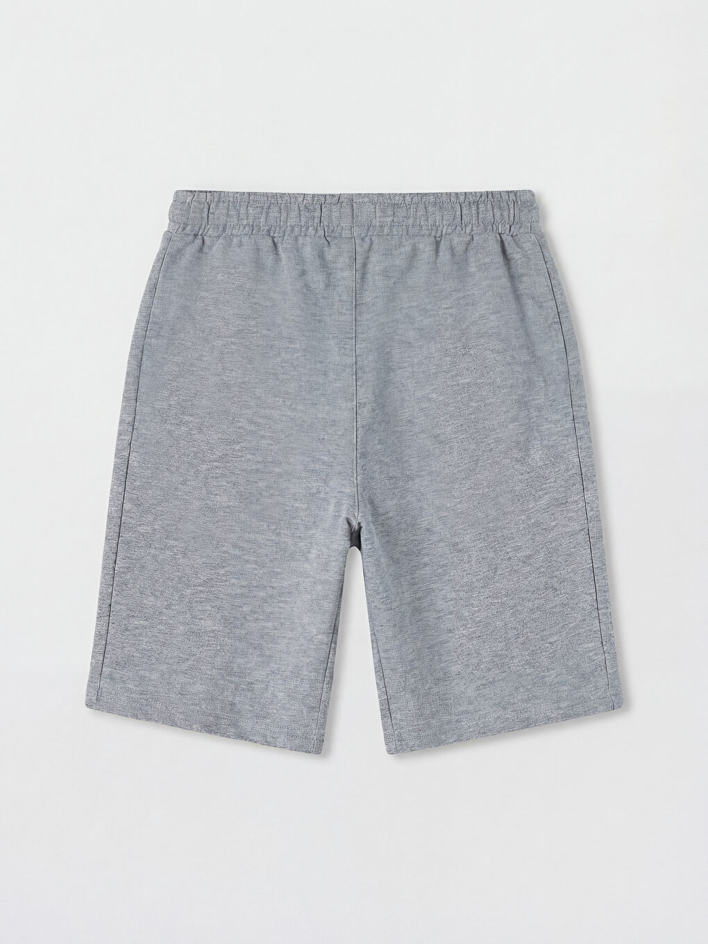 Gri Beli Lastikli Erkek Çocuk Şort-1