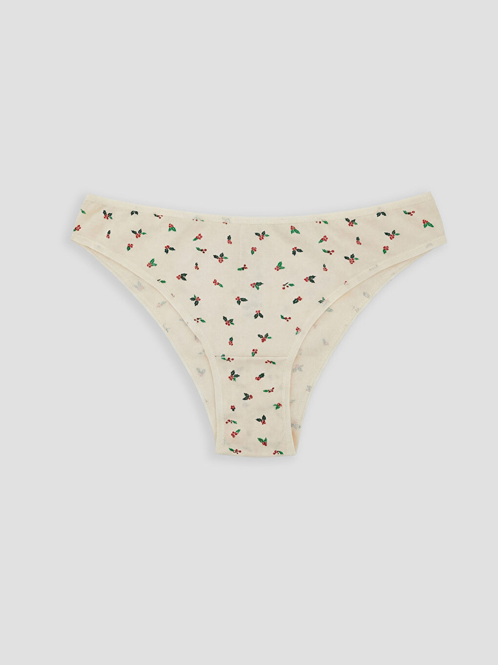 Bordo Baskılı Brazilian Külot 3'lü-1