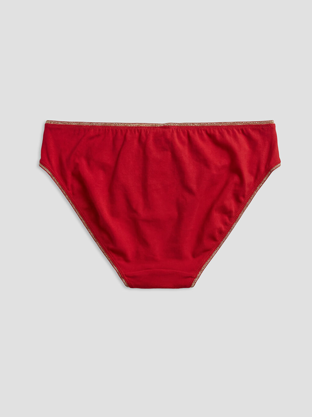 Kırmızı Siml Detaylı Bikini Külot-1