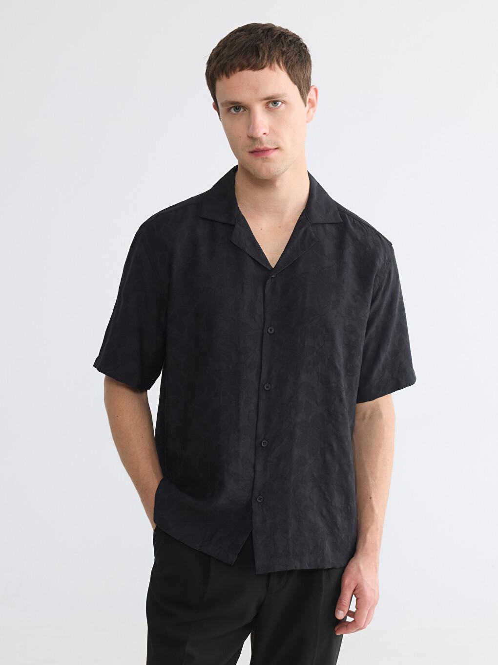 Regular Fit Patterned Men's Shirt