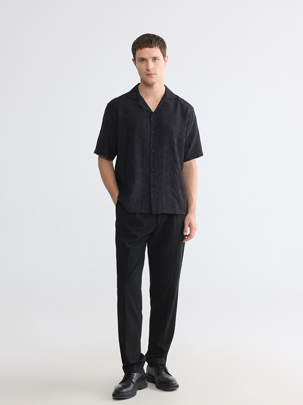 Regular Fit Patterned Men's Shirt-1