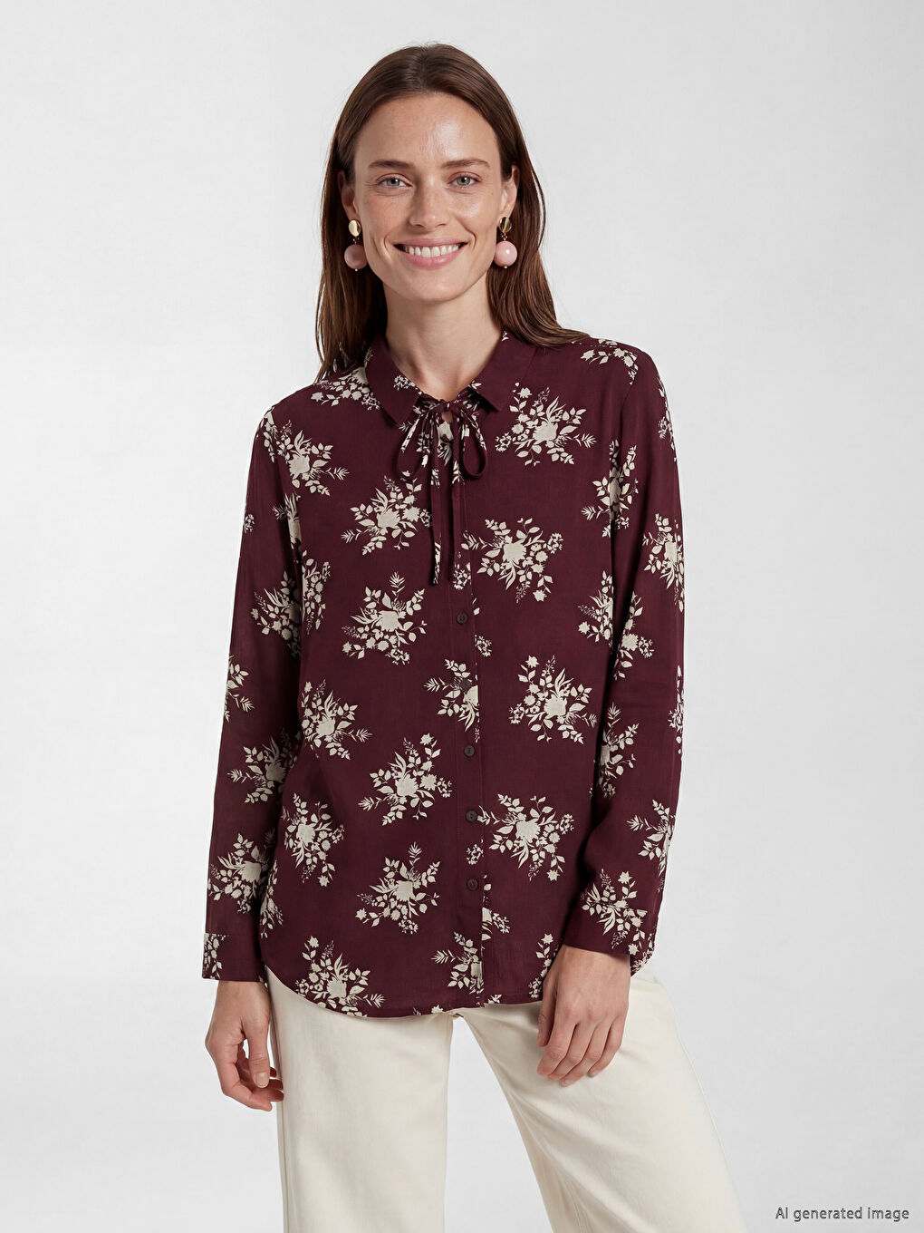 Floral Women's Shirt Tunic
