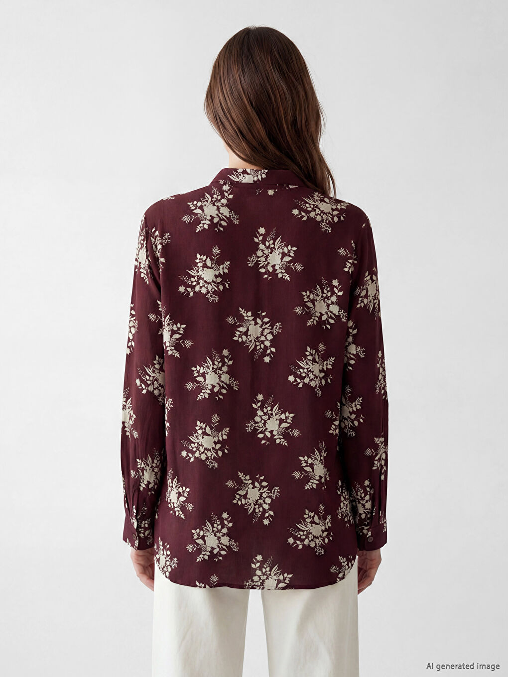 Floral Women's Shirt Tunic-3