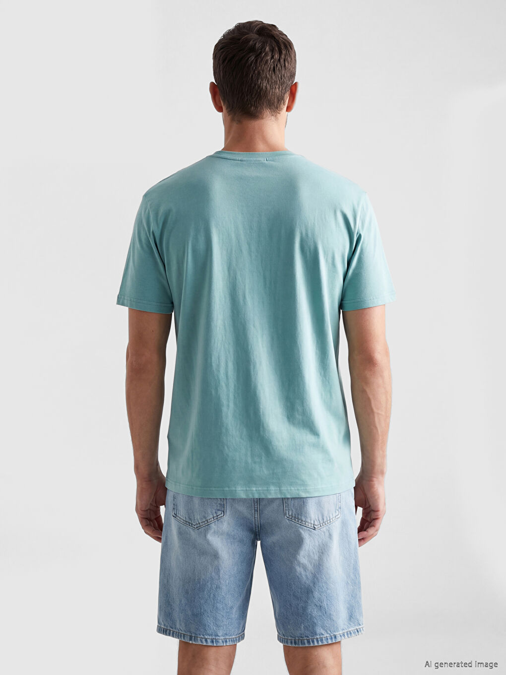 Crew Neck Printed Men's Jersey T-Shirt-2