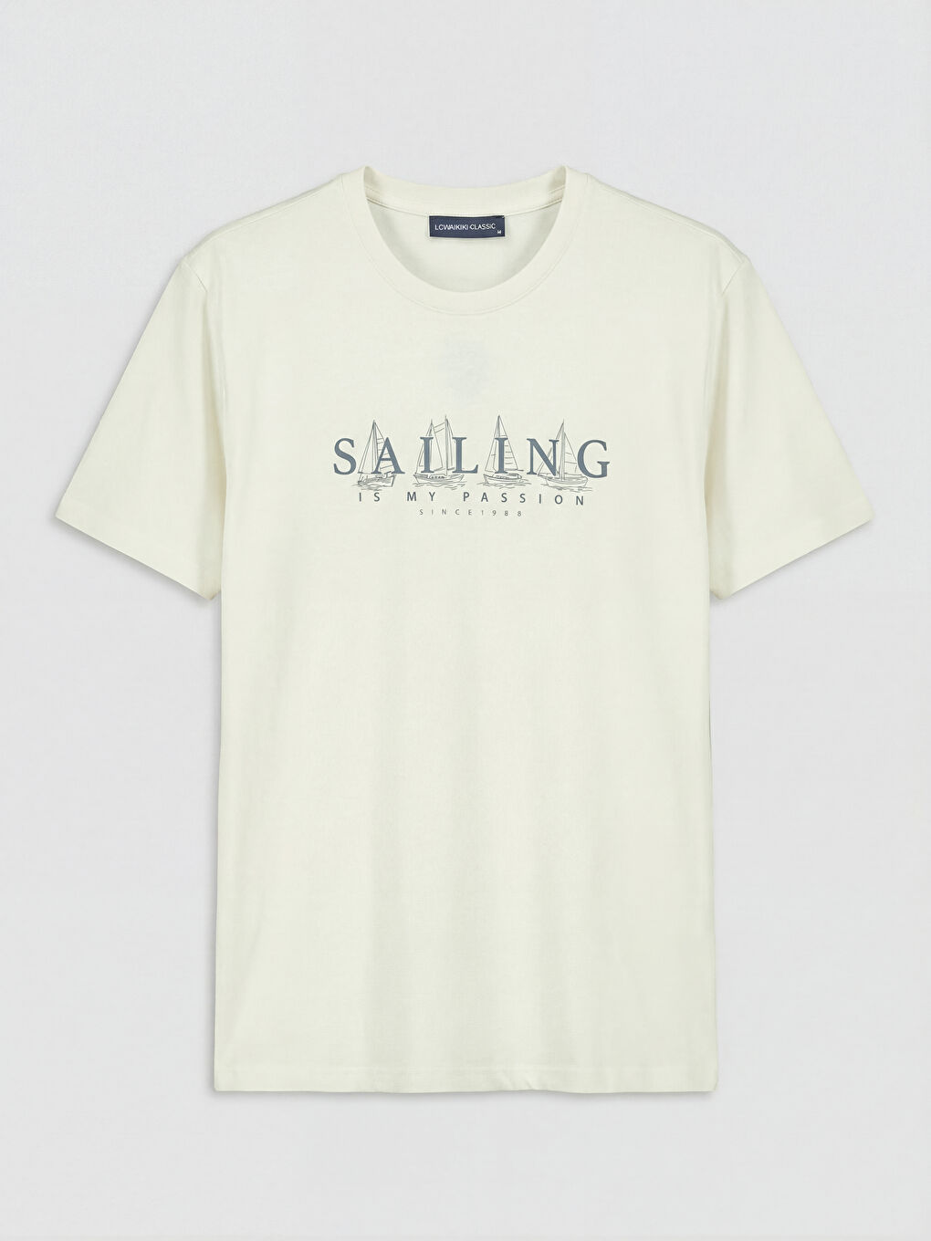 T-shirt à col rond coupe régulière imprimé pour homme-6