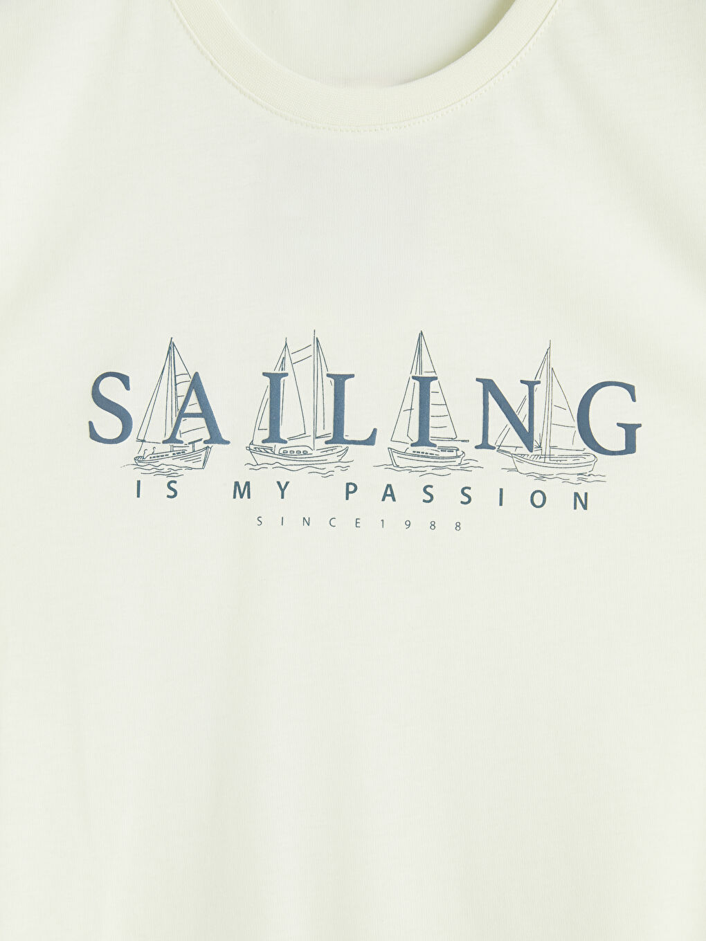 T-shirt à col rond coupe régulière imprimé pour homme-8