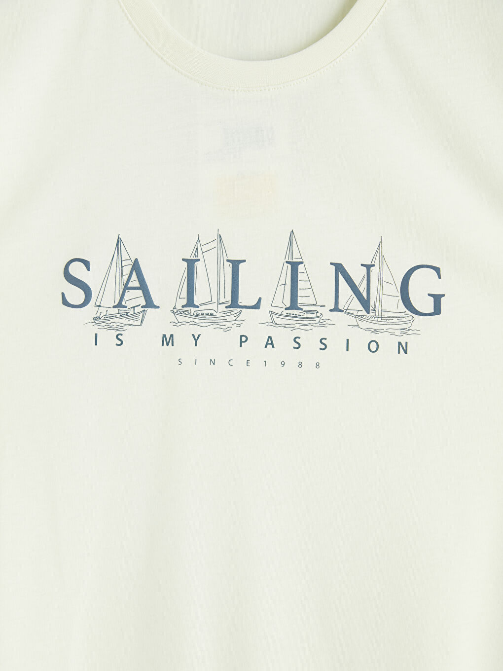 تي شيرت رجالي مطبوع بكول مدور-2