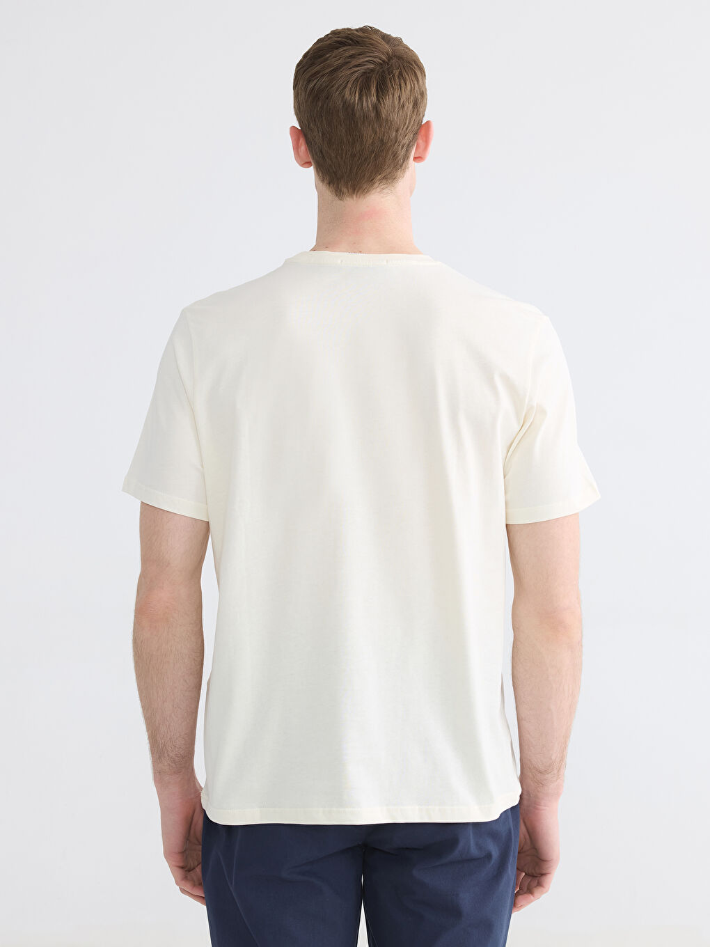 T-shirt à col rond coupe régulière imprimé pour homme-5