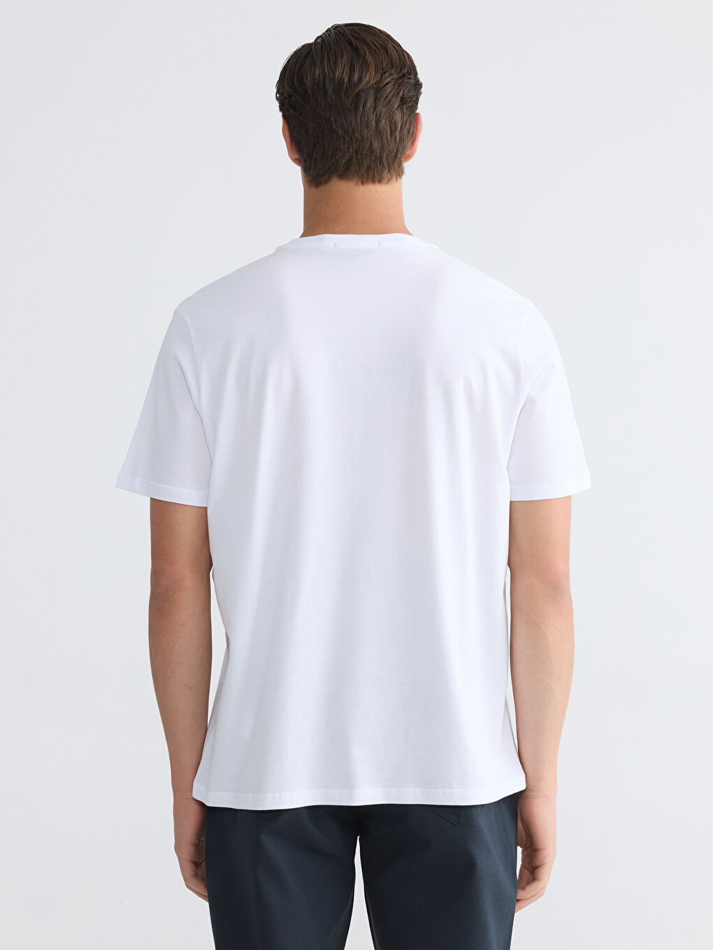 T-shirt imprimé à col rond pour homme-3