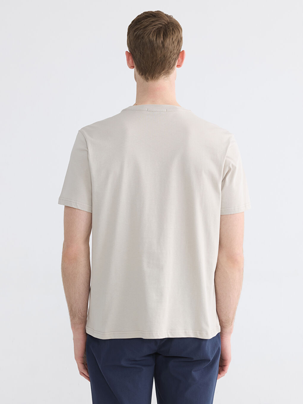 Crew Neck Printed Men's Jersey T-Shirt-3