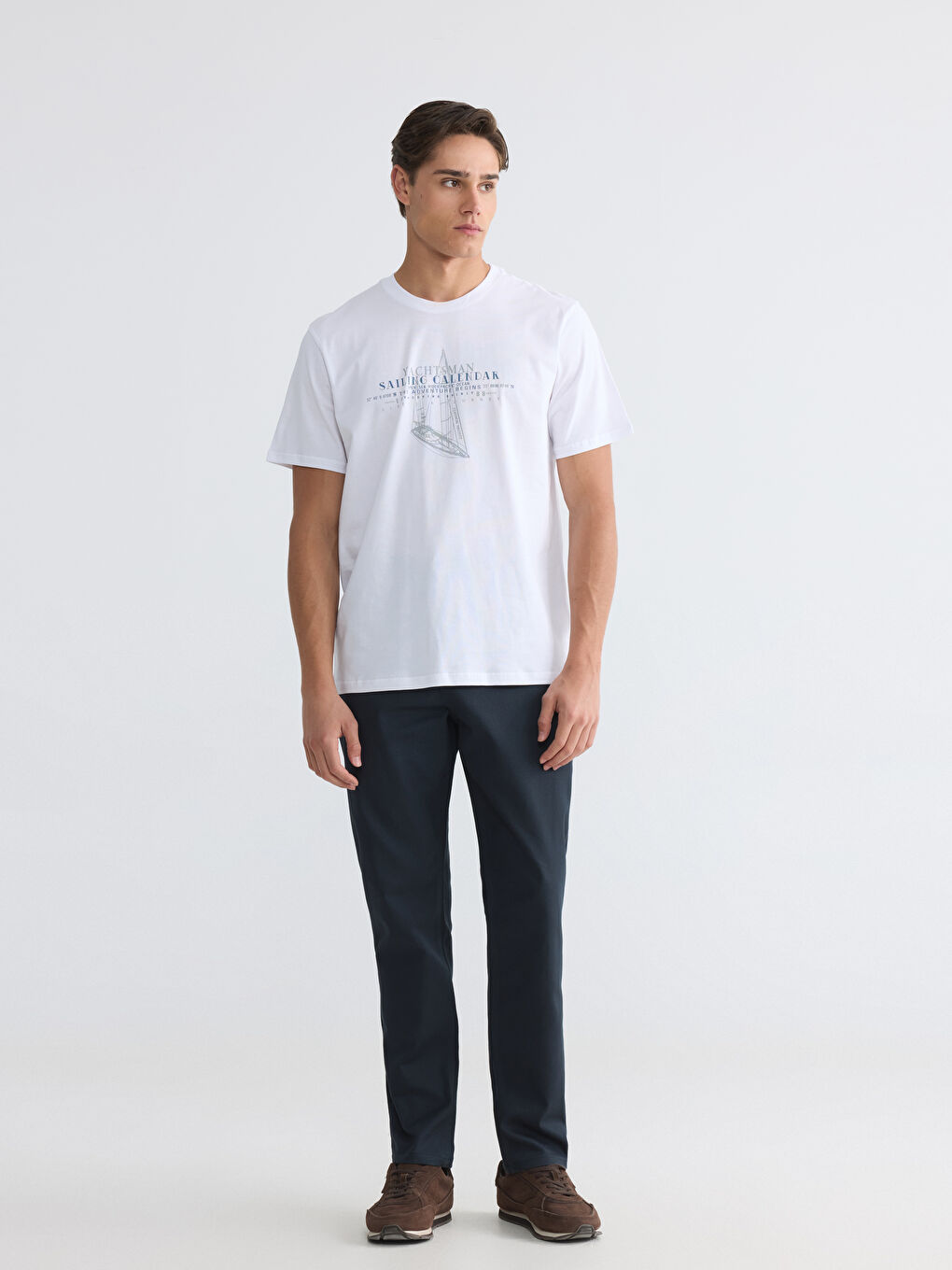 Crew Neck Printed Men's Jersey T-Shirt-1