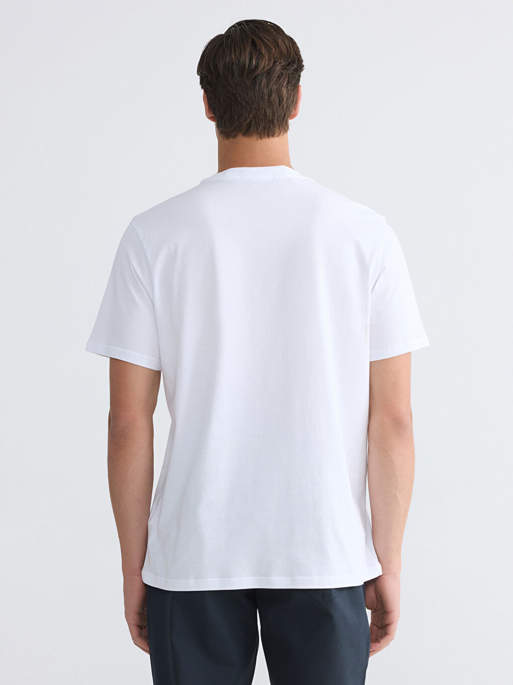 Crew Neck Printed Men's Jersey T-Shirt-3