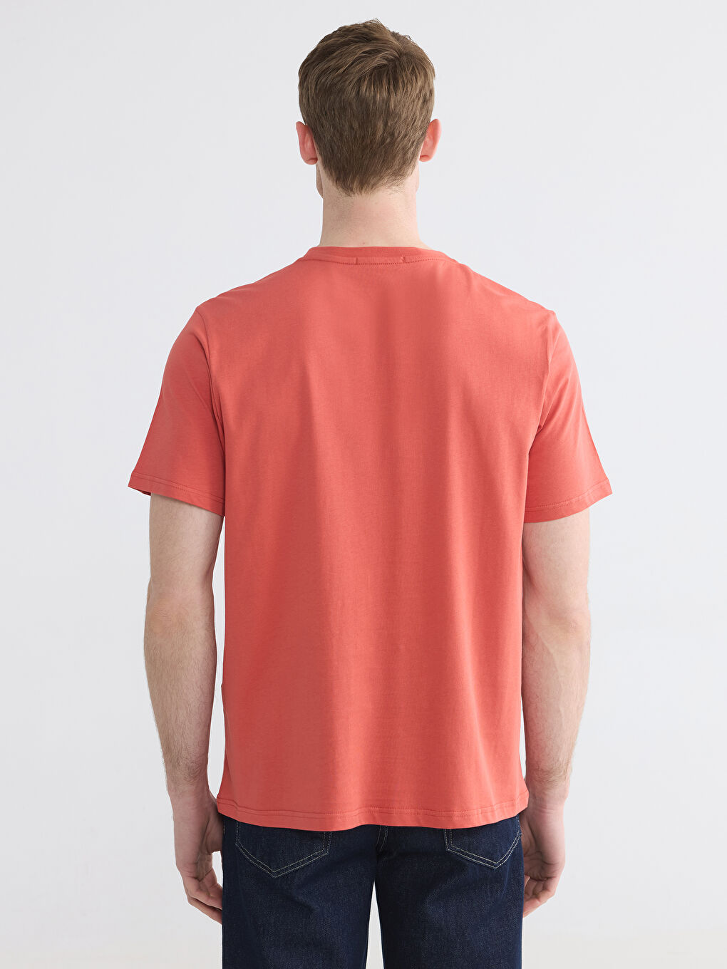 T-shirt en jersey à col rond imprimé pour homme-3