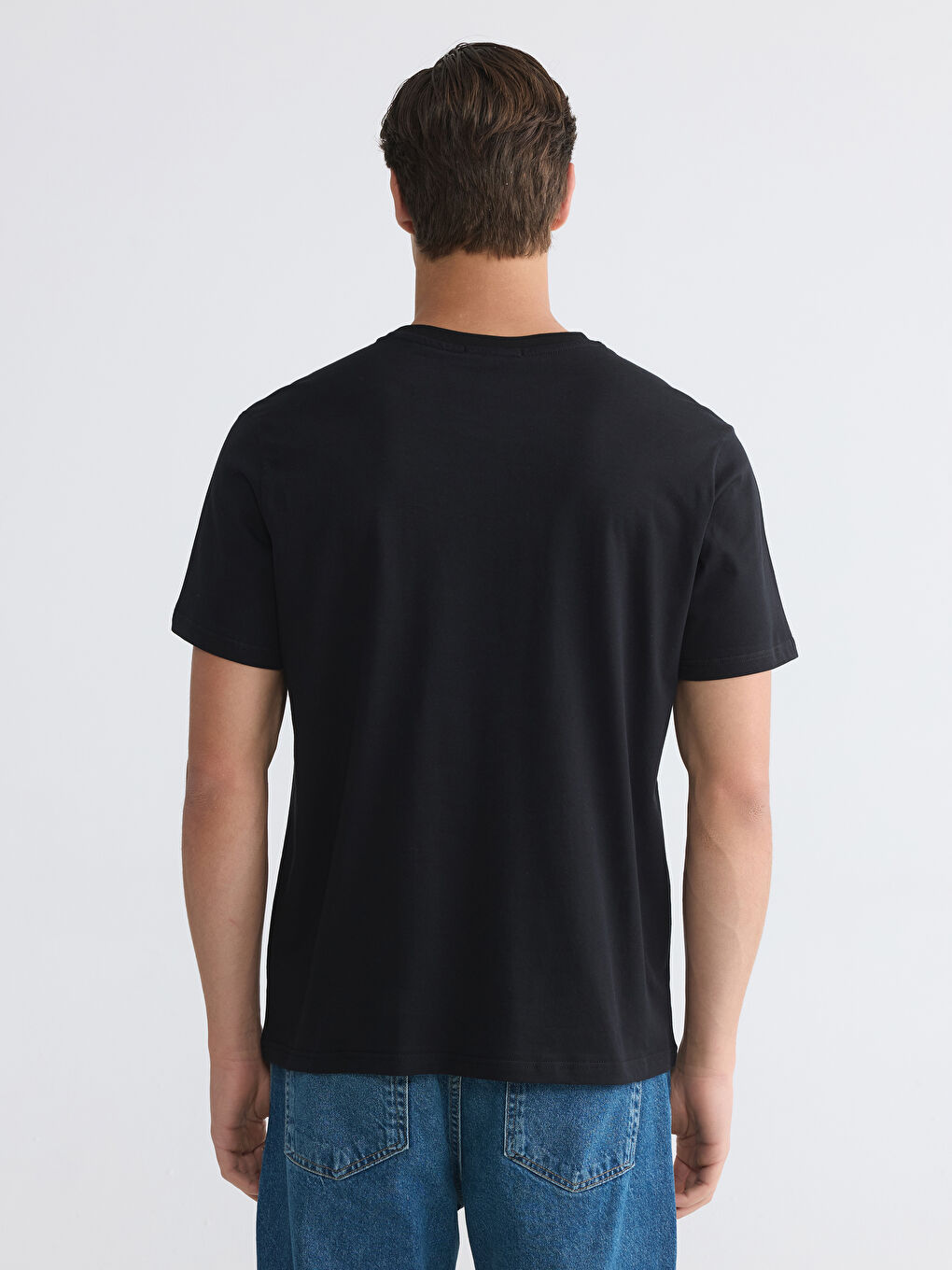 T-shirt imprimé à col rond pour homme-3