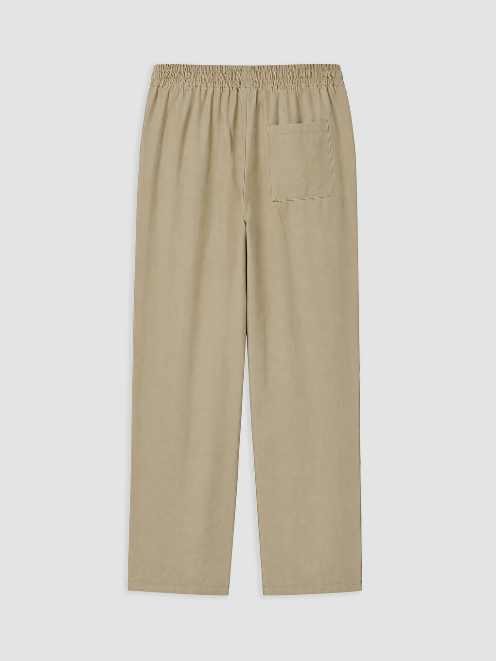 Bej Relax Fit Keten Görünümlü Erkek Pantolon-1