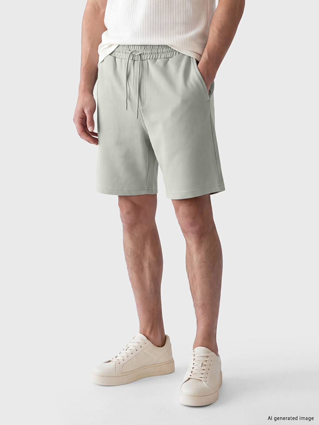 Yeşil Regular Fit Erkek Şort-1