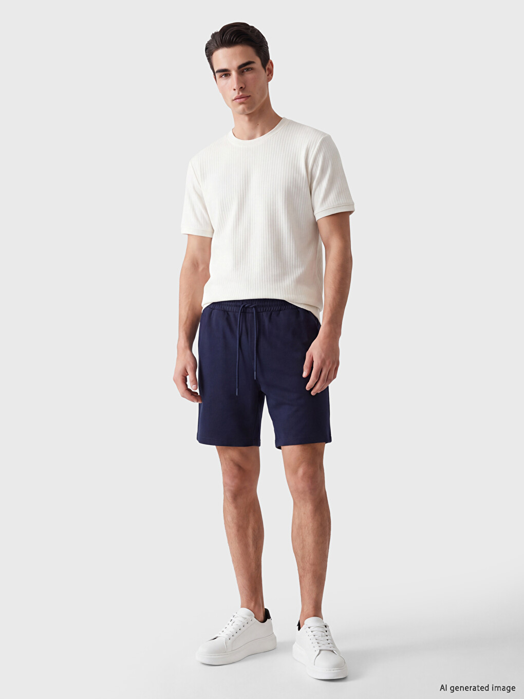 Lacivert Regular Fit Erkek Şort