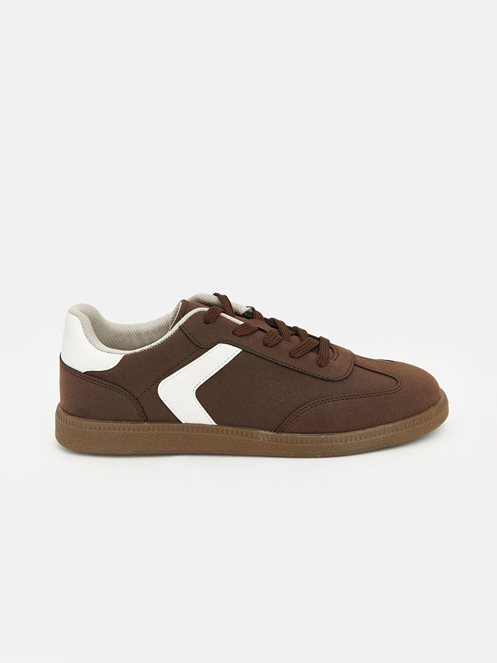 Kahverengi Süet Görünümlü Kadın Spor Ayakkabı-1