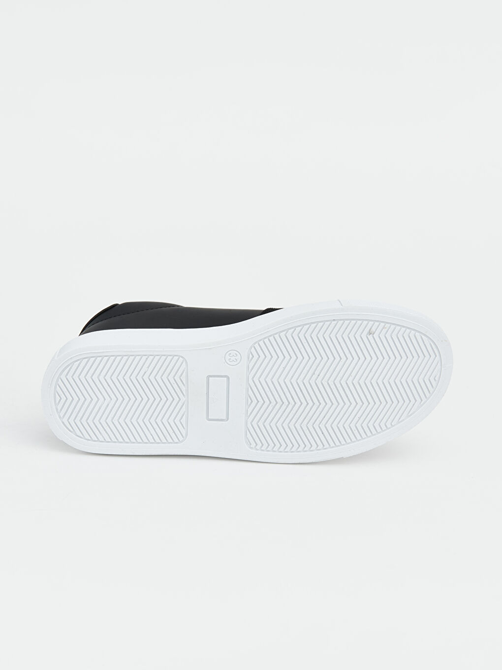 Siyah Deri Görünümlü Erkek Çocuk Spor Ayakkabı-3