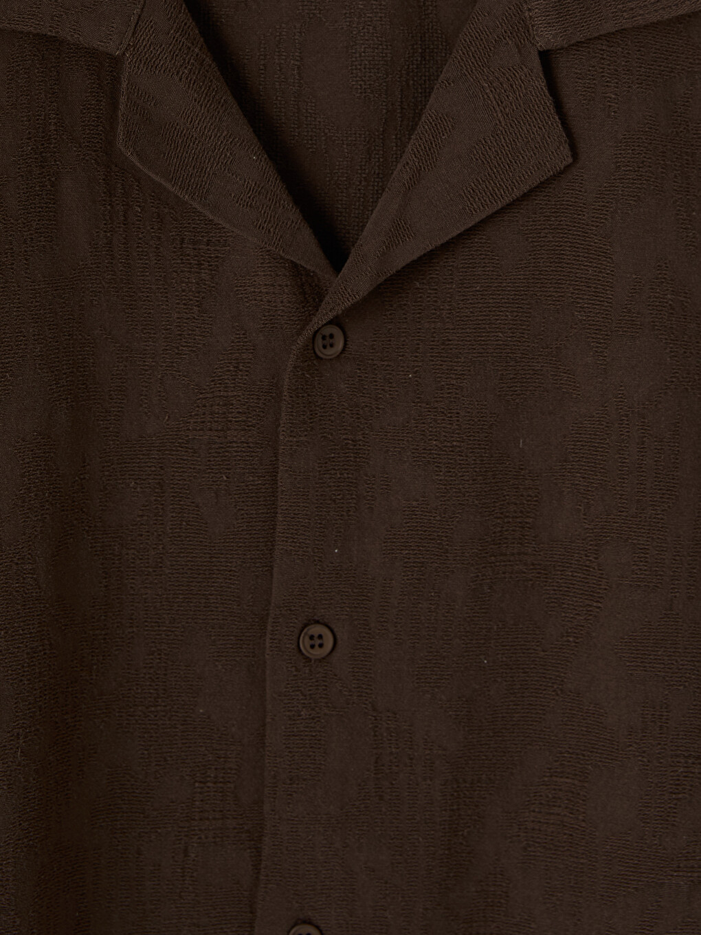 Bordo Regular Fit Armürlü Erkek Gömlek-1