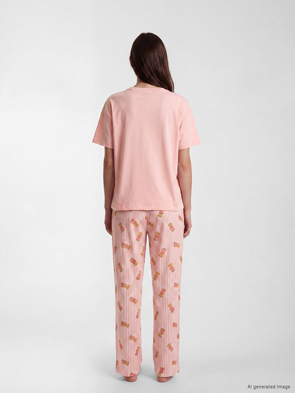 Bear Teddy Printed Women's Pyjamas Set-3