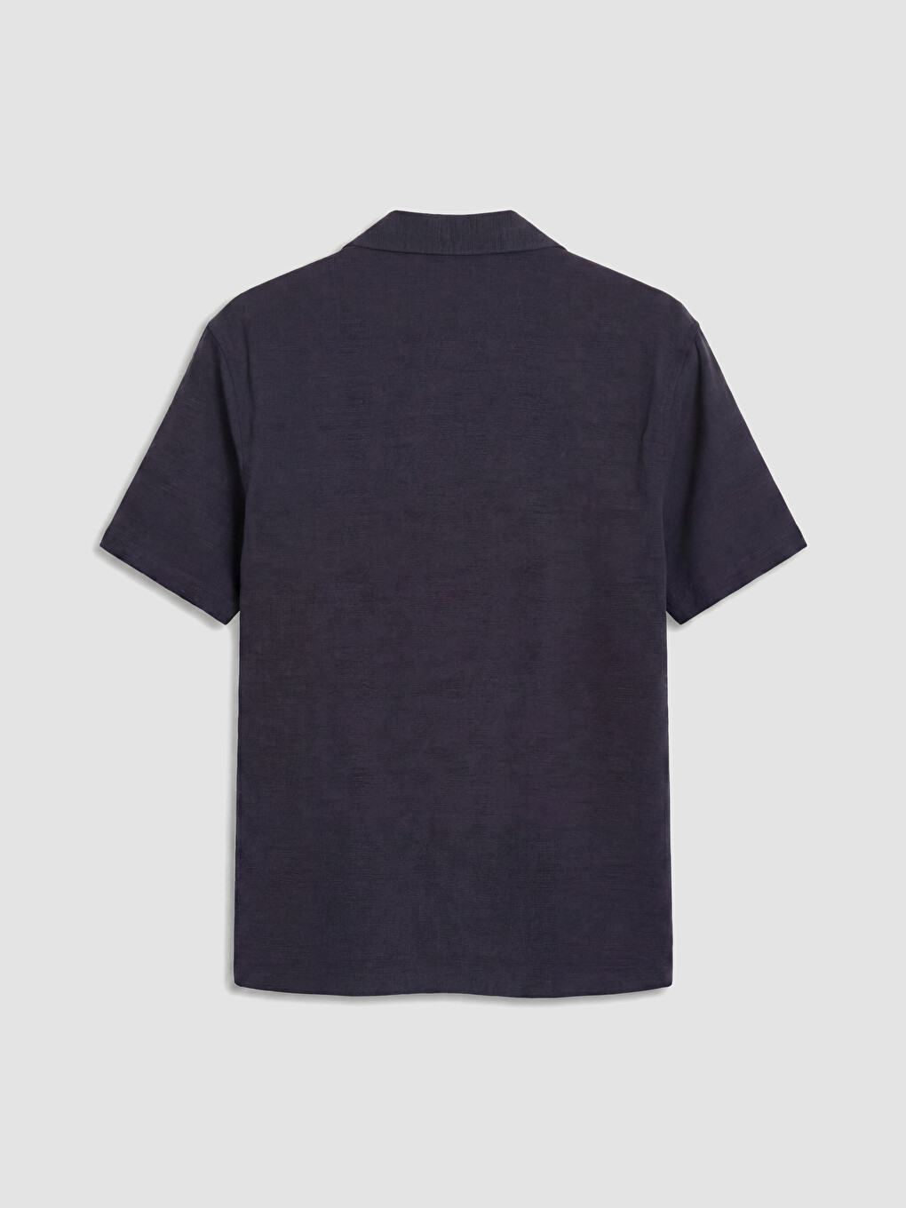 Lacivert Regular Fit Armürlü Erkek Gömlek-6