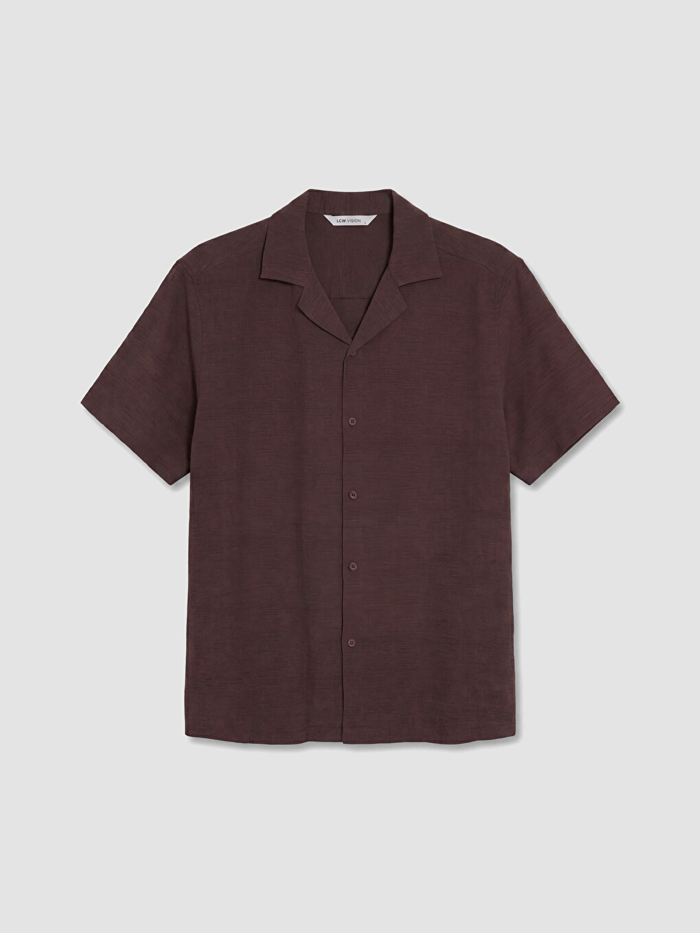 Bordo Regular Fit Armürlü Erkek Gömlek-4
