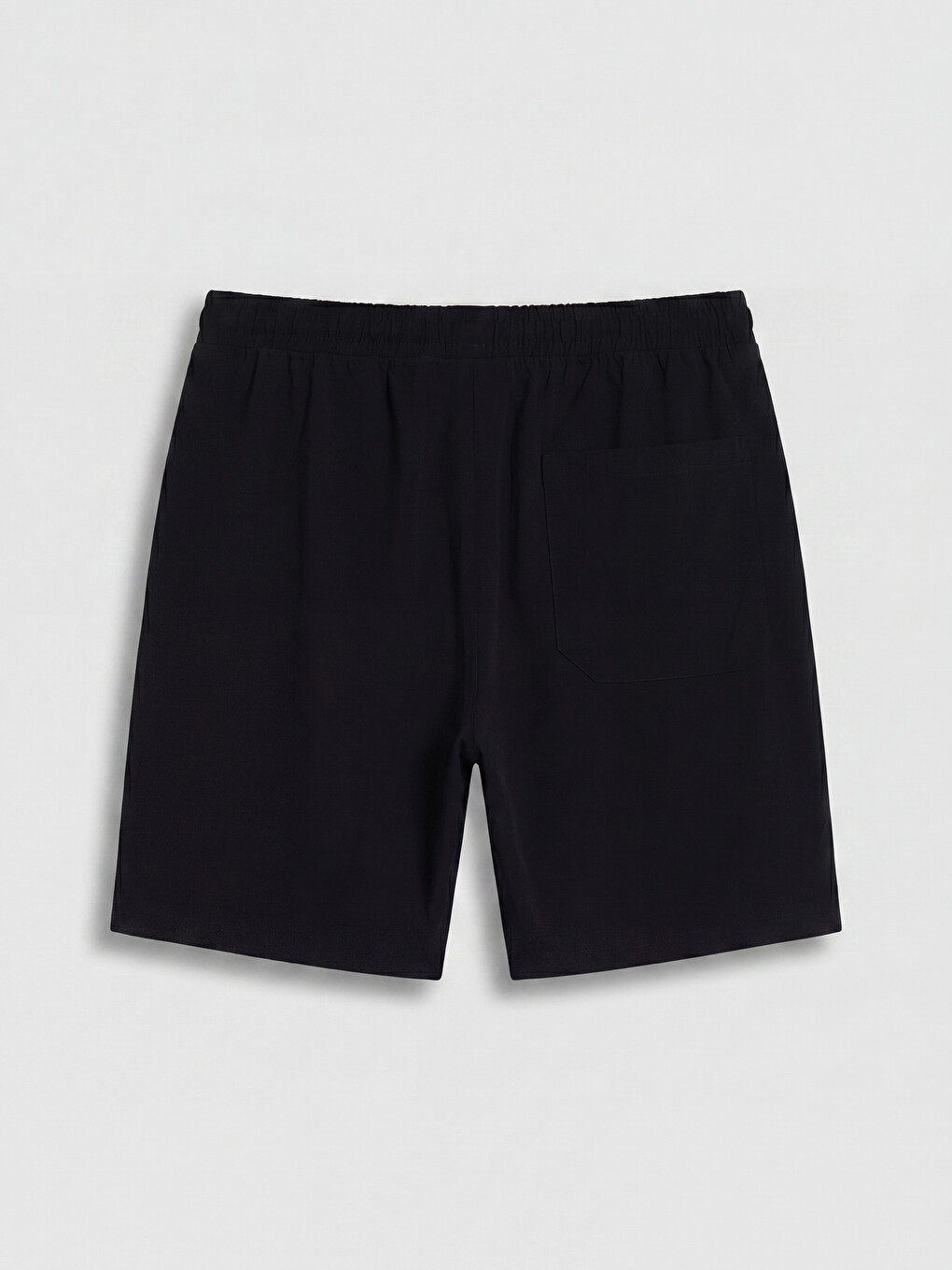 Siyah Regular Fit Belmando Kumaş Erkek Şort-1