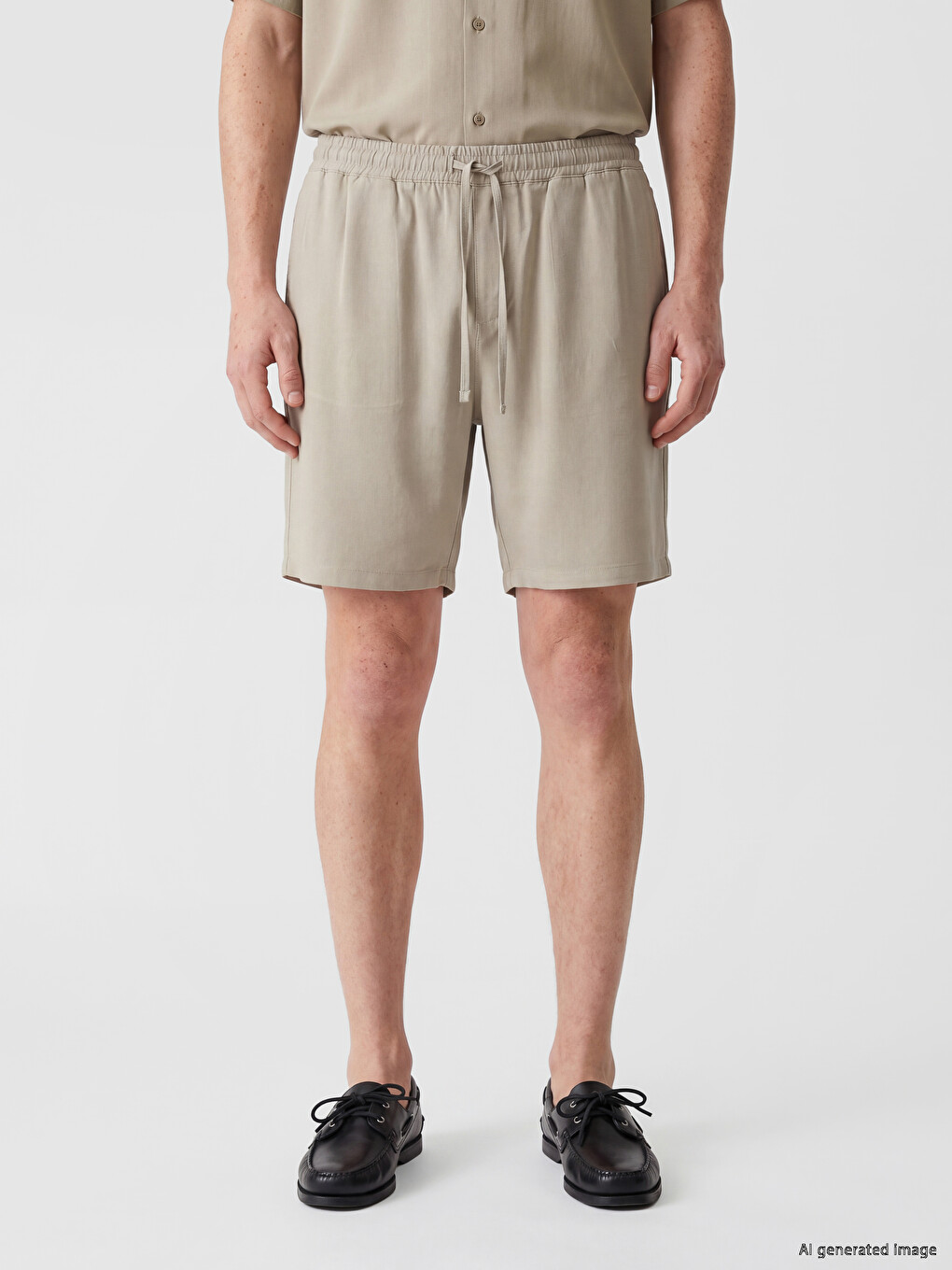 Regular Fit Belmando Fabric Men's Shorts-1
