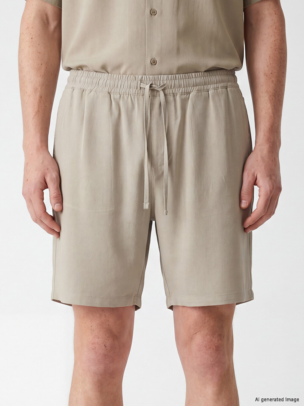 Regular Fit Belmando Fabric Men's Shorts-2
