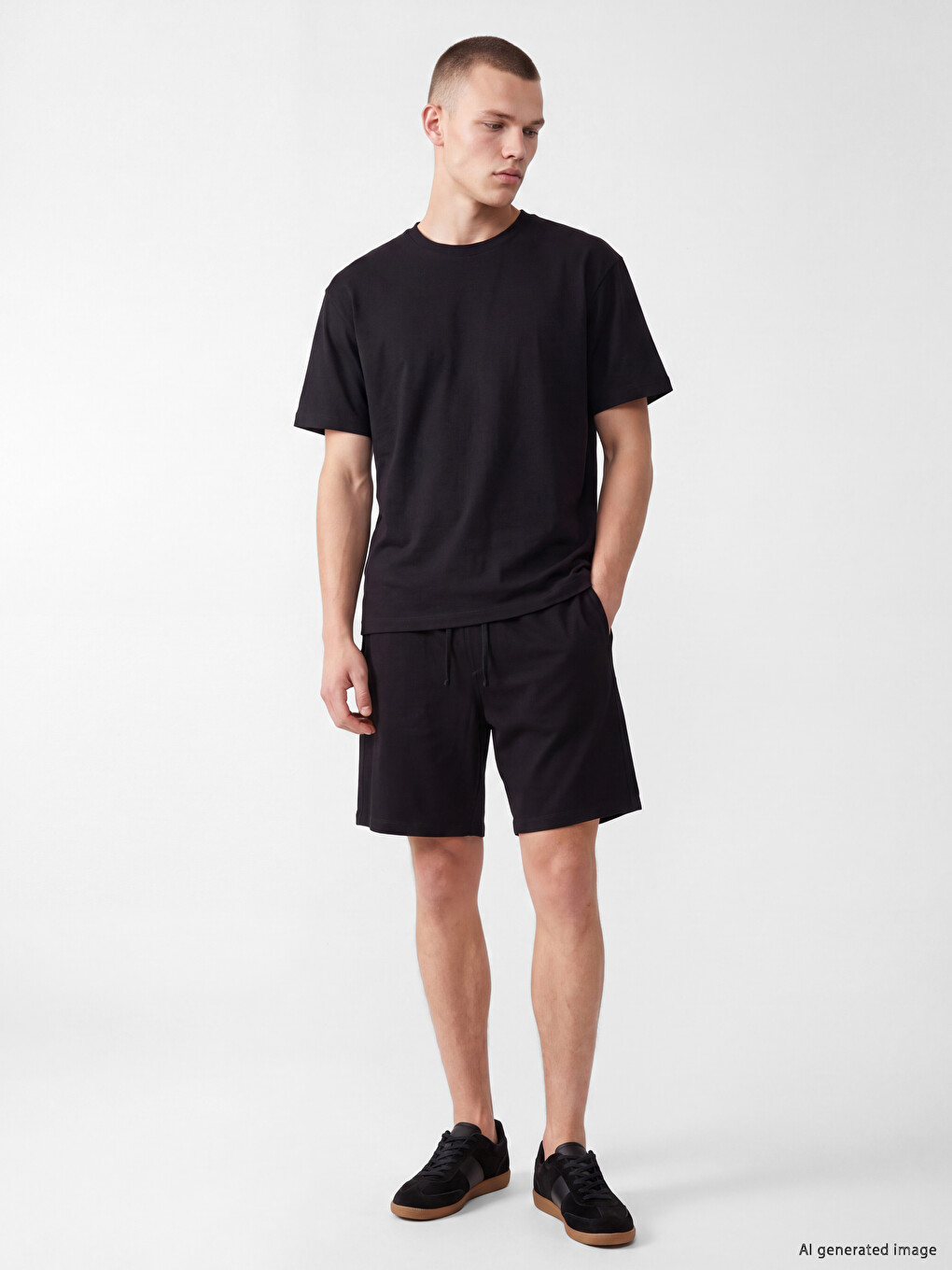 Regular Fit Belmando Fabric Men's Shorts-1