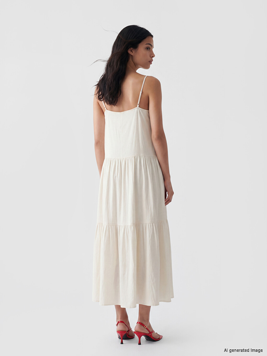 Woman White Dress-2