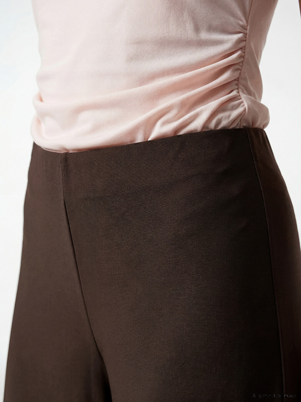 Modal Blend Wide Leg Women's Trousers-2