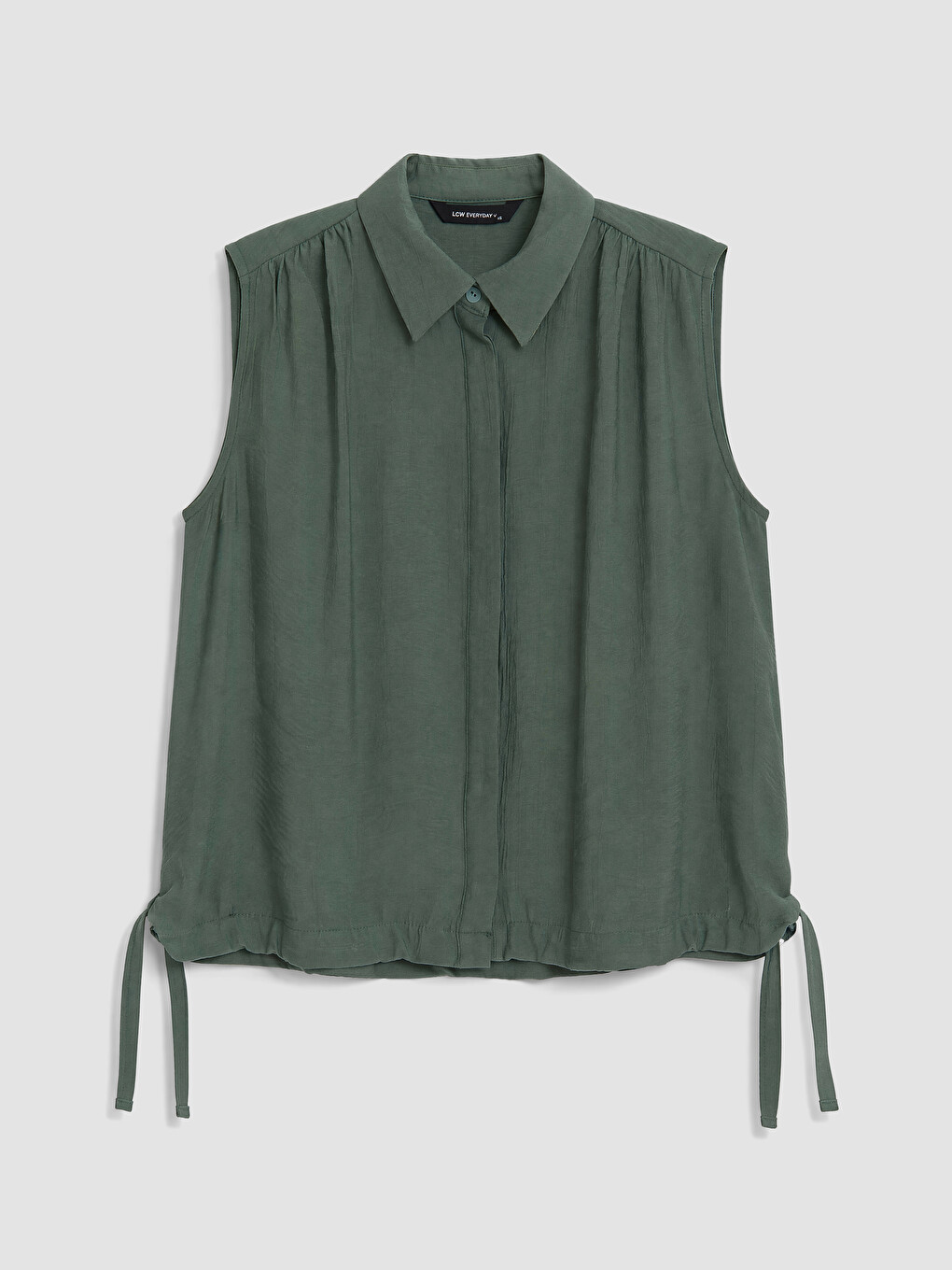 Yeşil Oversize Kadın Gömlek-4