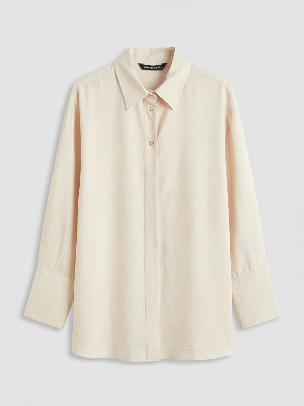 Bej Kadın Gömlek Tunik