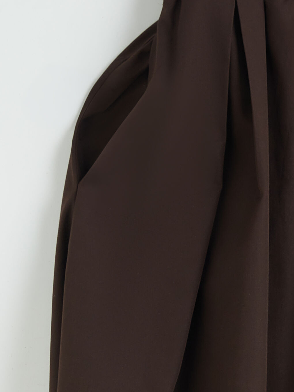 Kahverengi Beli Lastikli Kloş Etek	-1