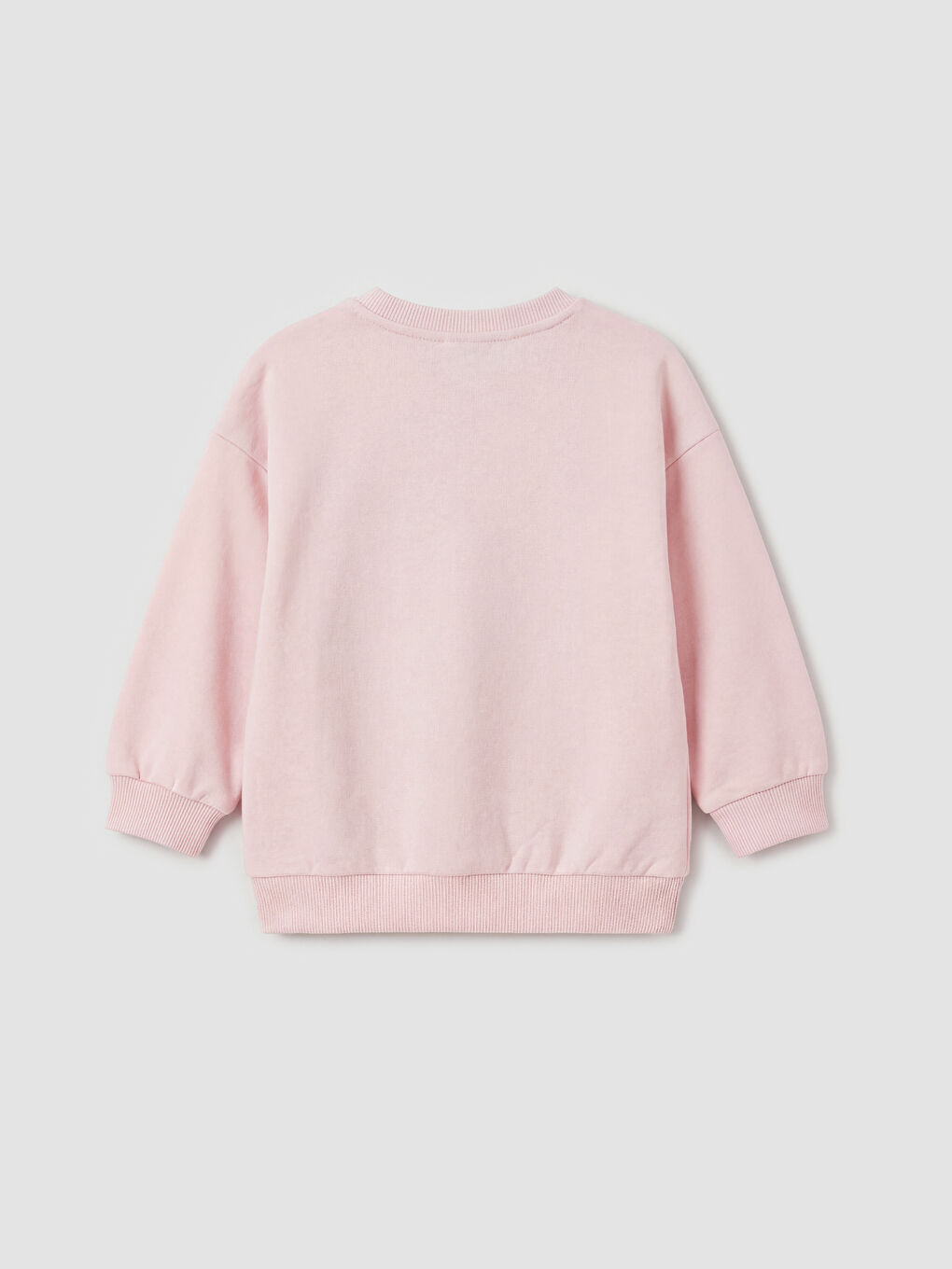 Pembe Kelebek  Payetli Kız Çocuk Sweatshirt-1
