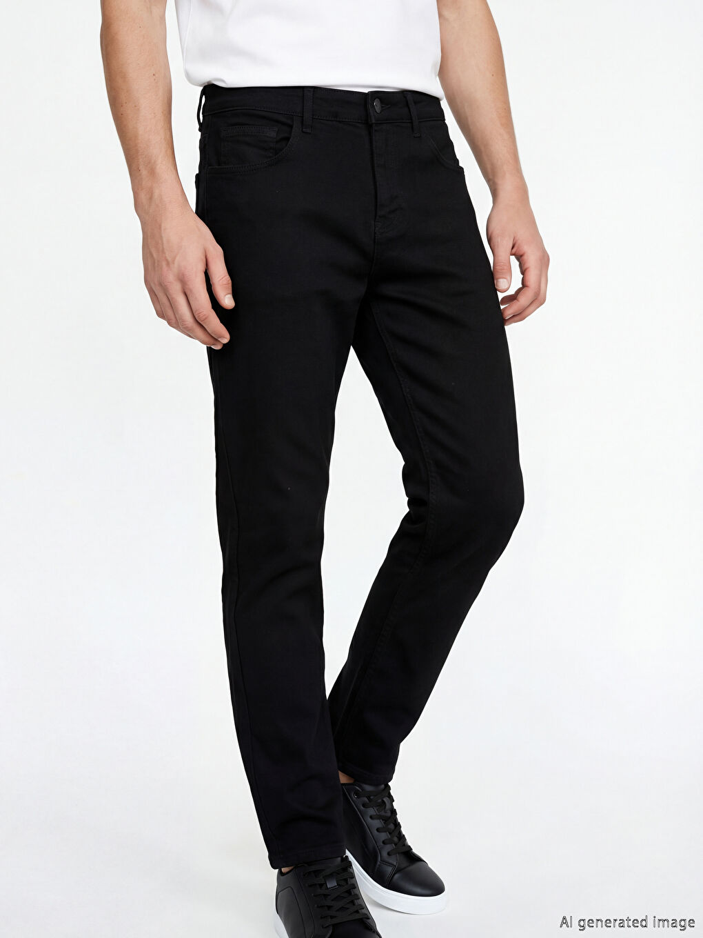 Siyah 750 Slim Fit Erkek Jean Pantolon-1