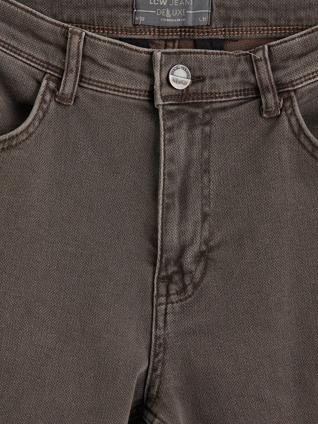 Kahverengi 779 Regular Fit Erkek Jean Pantolon-2