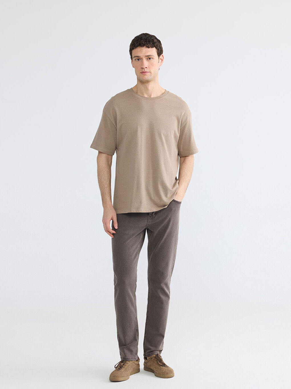 Kahverengi 779 Regular Fit Erkek Jean Pantolon