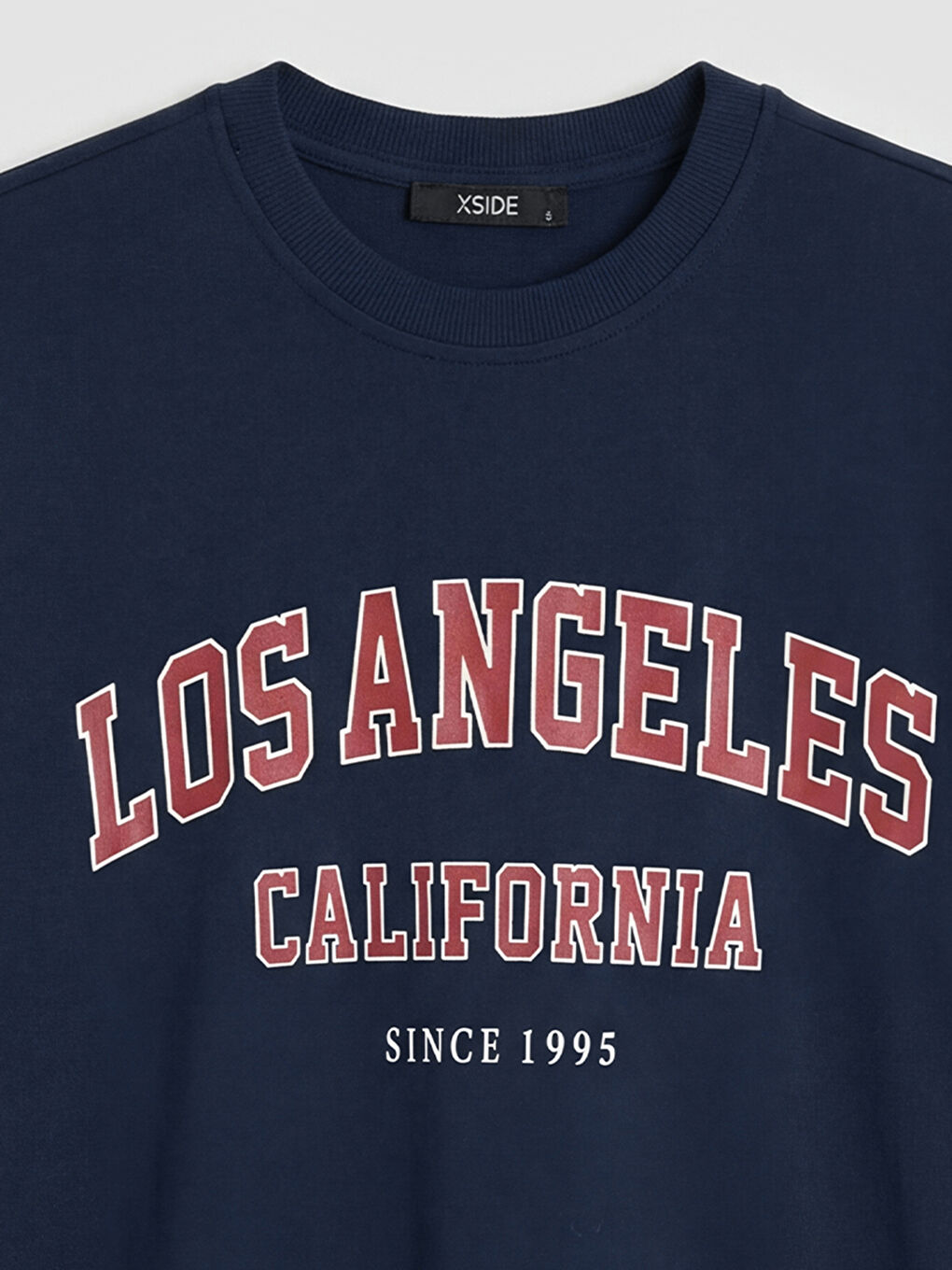 Lacivert Los Angeles Baskılı Kadın Tişört-2