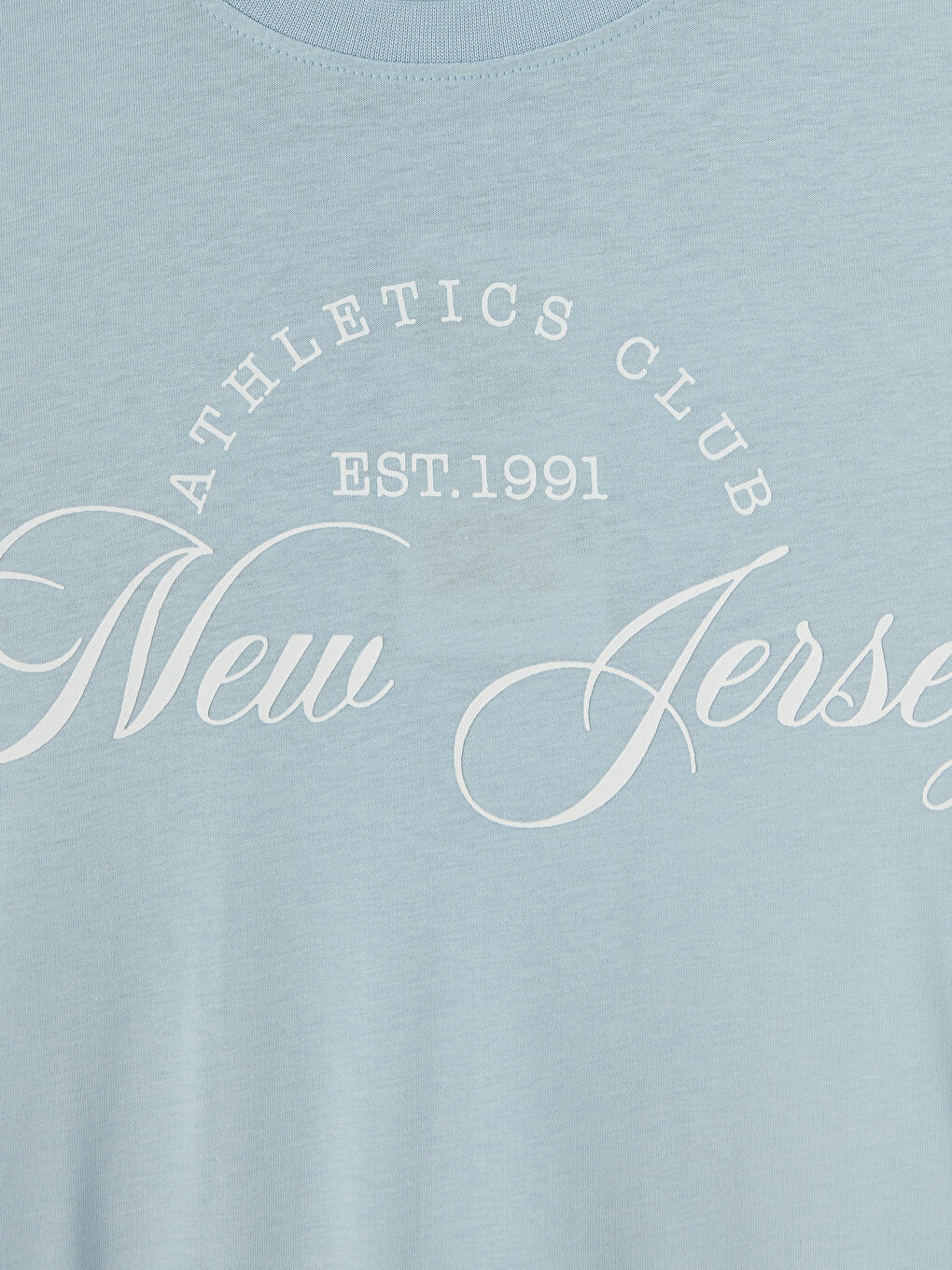 Mavi Bisiklet Yaka New Jersey Baskılı Kadın Tişört-2